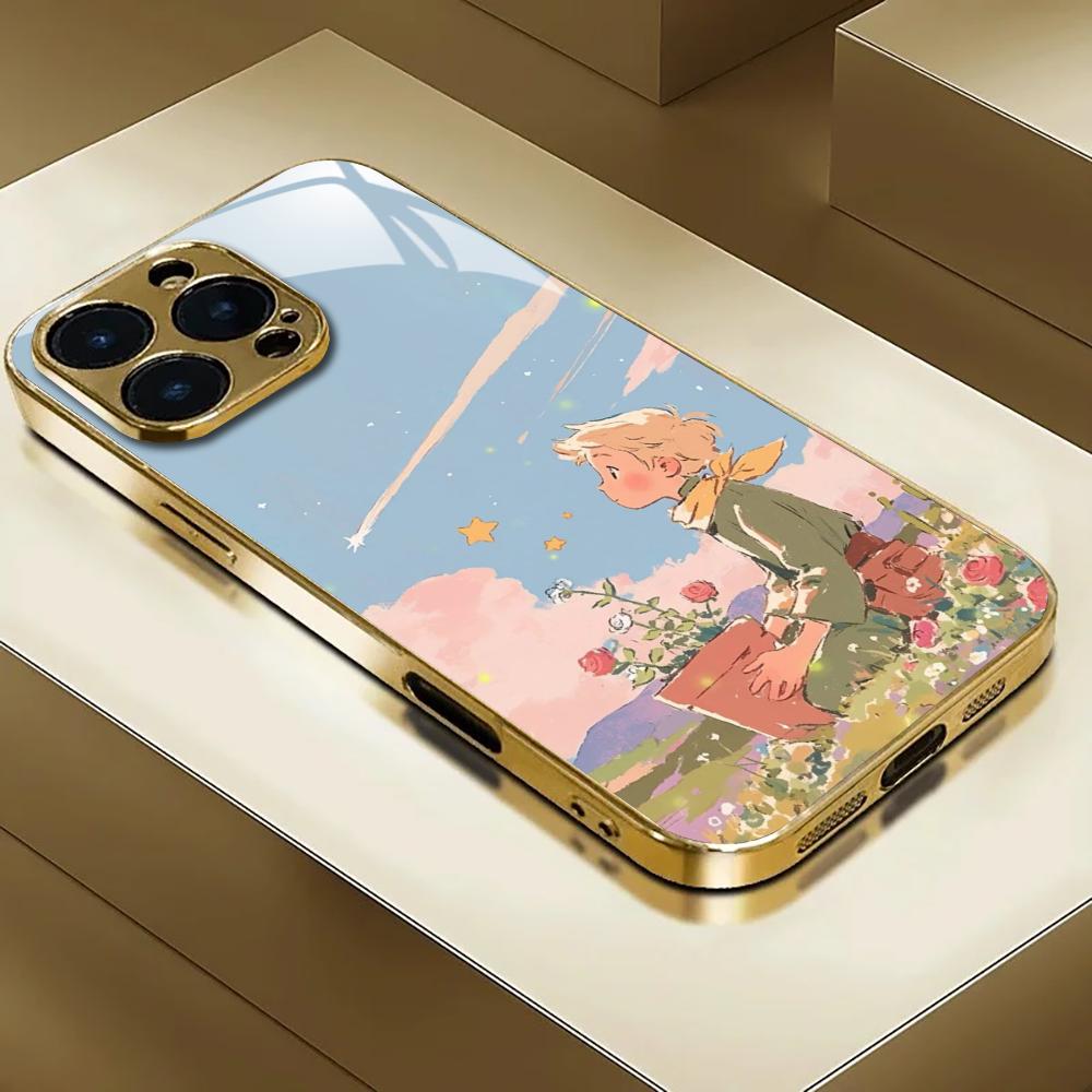 Apple Iphone 16 - เคสโทรศัพท์ INS Mirror Rose Little Prince