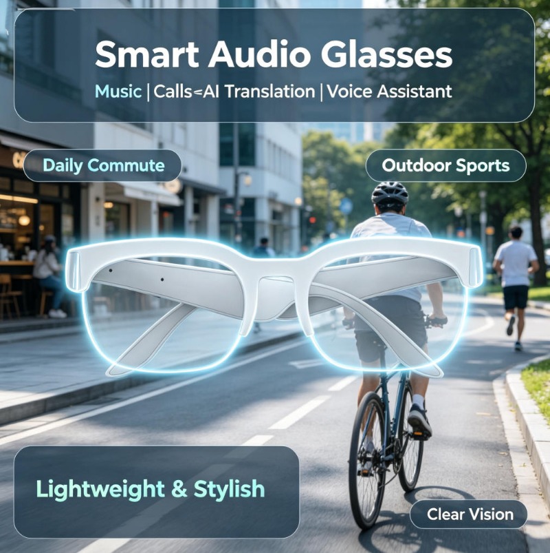 แว่นตาอัจฉริยะ หูฟังไร้สายแบบ  - Smart Glasses Lens บทวิจารณ์และราคา